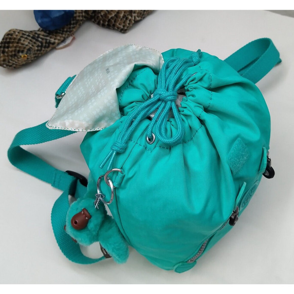 Kipling Fundamental X-Small Turquoise Nylon Zipper Backpack main image 12